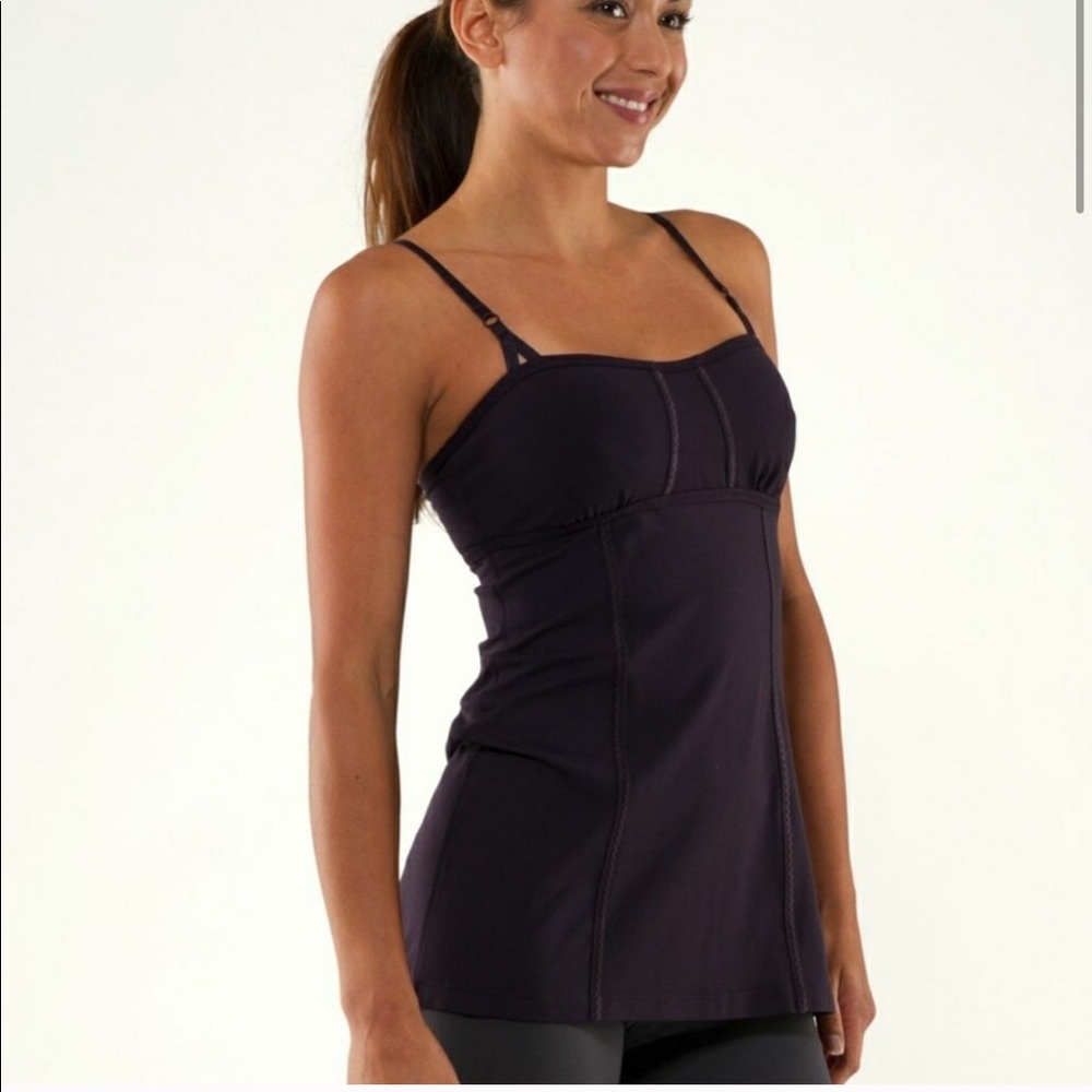 LuluLemon Ariel Purple Workout Top - Picture 1 of 8